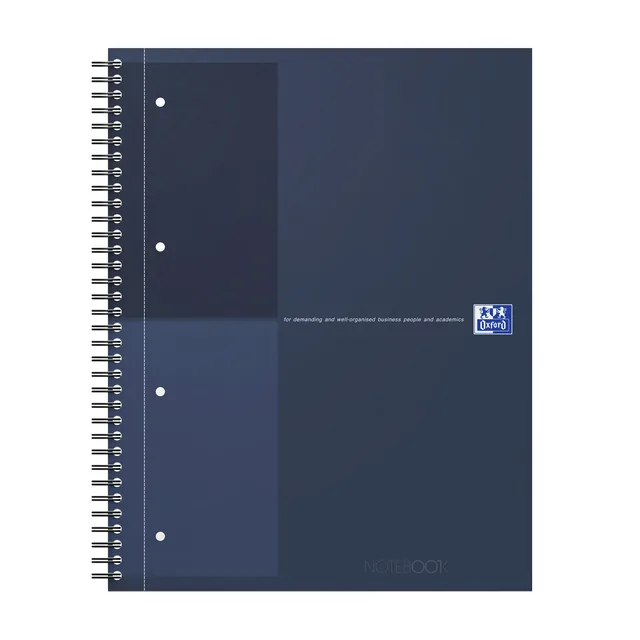 Spiraalblk Oxf International Notebk A4+ lijn blauw