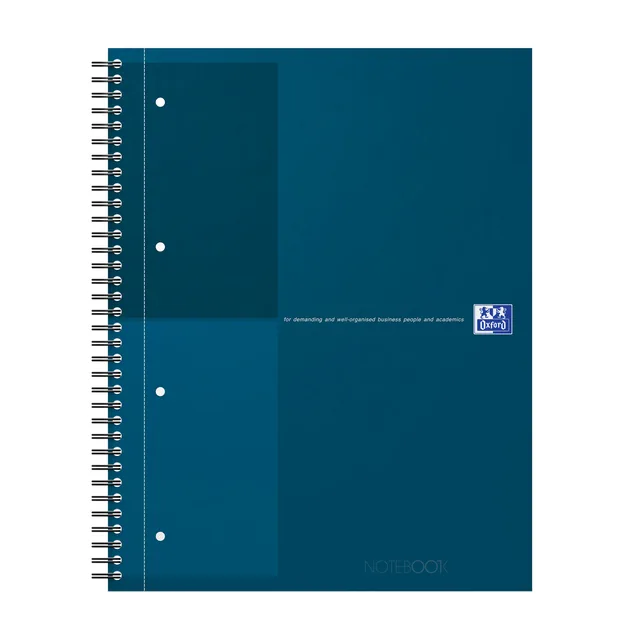 Spiraalblk Oxf International Notebk A4+ ln petr bl