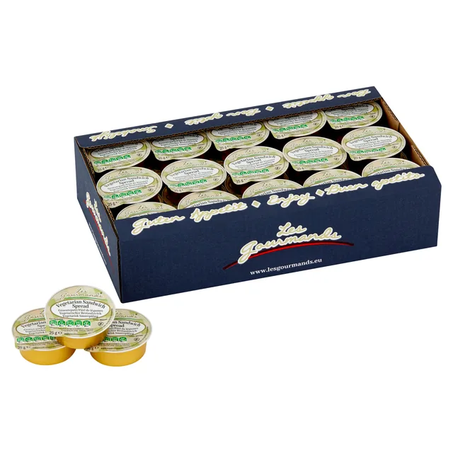 Sandwich spread Les Gourmands vega 45x25 gram cup
