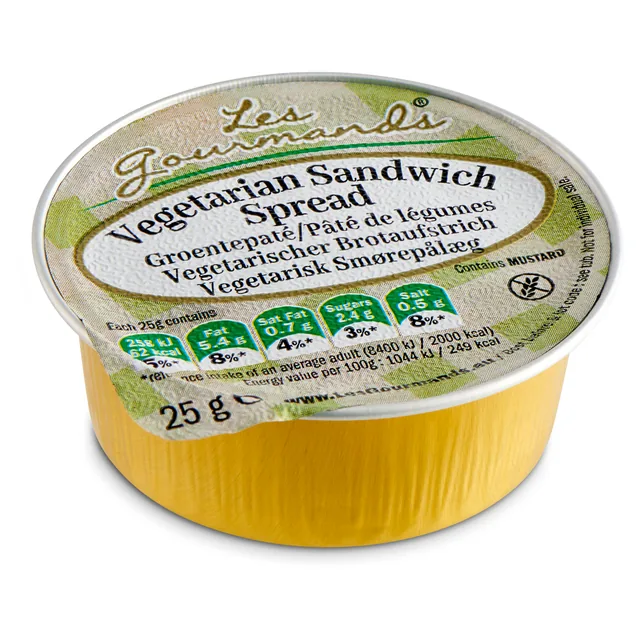 Sandwich spread Les Gourmands vega 45x25 gram cup