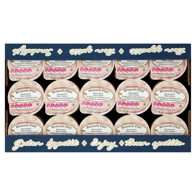 Roompaté Les Gourmands Brussels 45x25 gram cupjes