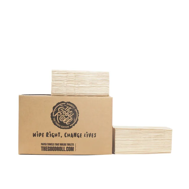 Handdoek TGR 2laags 230x210mm 20x200 vel natural