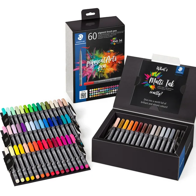 Brushpen Staedtler 371 C60 set 60 kleuren