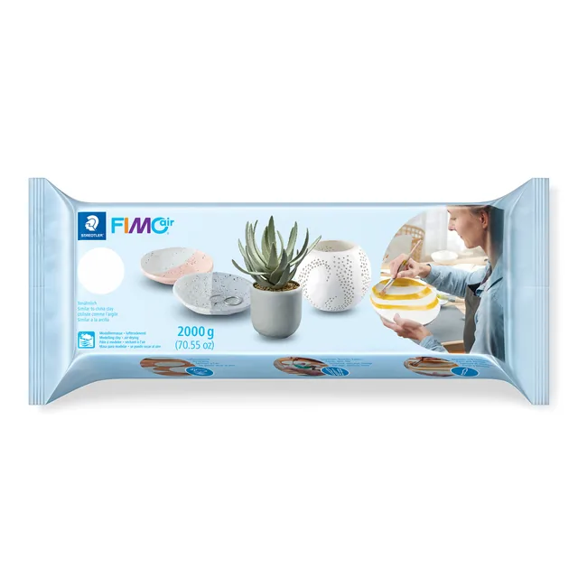 Boetseerklei Staedtler Fimo air 2000gr wit