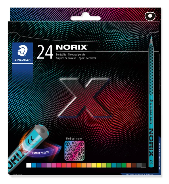 Kleurpotlood Staedtler Norix set 24 kleuren