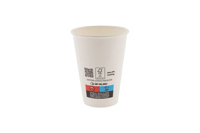 Koffiebekers 5 180ml karton 100 stuks wit