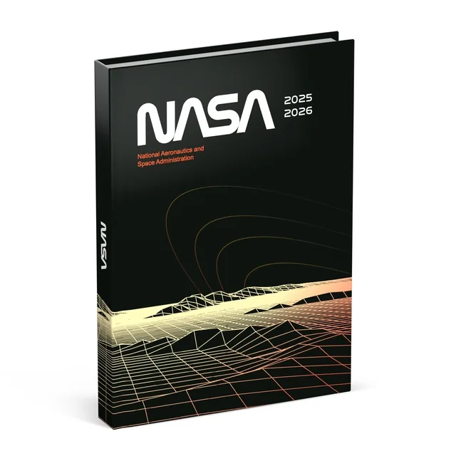Schoolagenda 25-26 Lannoo NASA 1dag/1pagina zwart