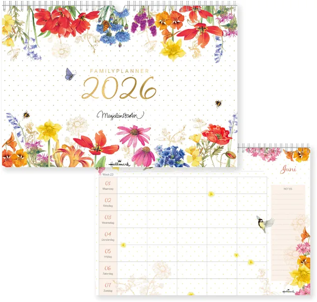 Familieplanner 26 Marjolein Bastin bloemen 1mnd/1p