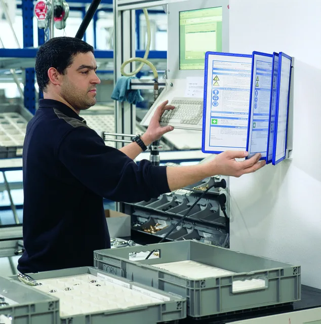 Wandelement Durable Vario Wall 5-tassen A4 bl