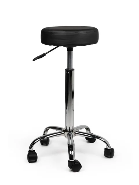 Tabouret kruk zwart hoge gasveer