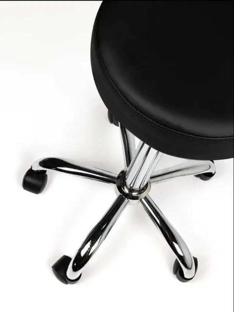Tabouret kruk zwart standaard gasveer