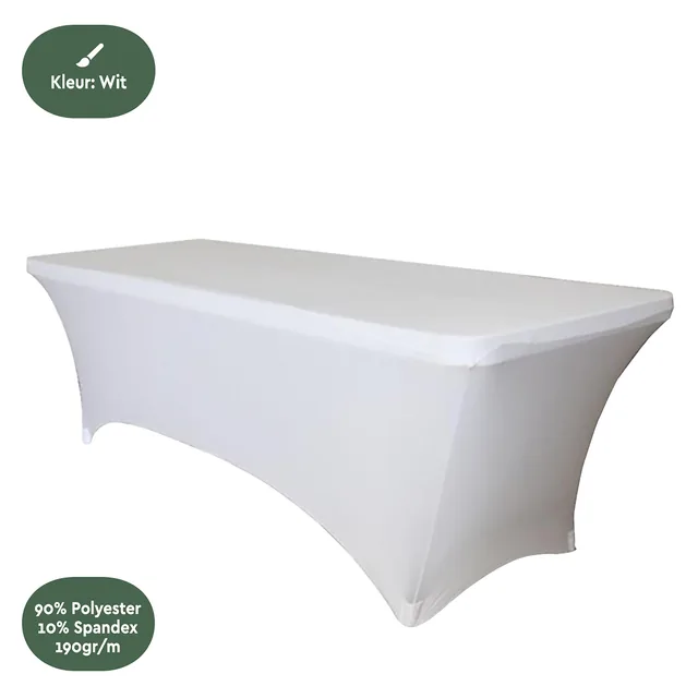 Tafelrok BRASQ 183x76x74cm wit