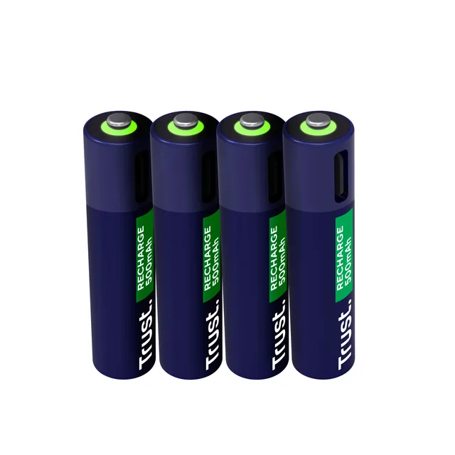 Batterij Trust USB-C oplaadbaar AAA 4 stuks