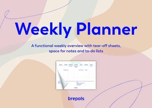 Planner Brepols Weekly planner A4 7d/1p