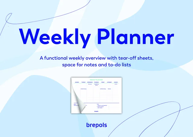Planner Brepols Weekly planner A4 7d/1p