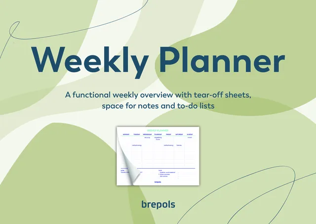Planner Brepols Weekly planner A4 7d/1p