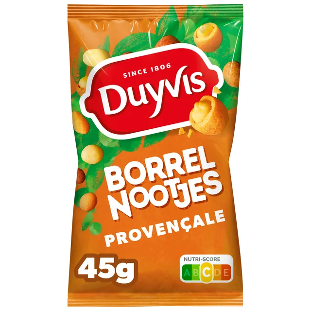 Borrelnootjes Duyvis provencale zak 45gr