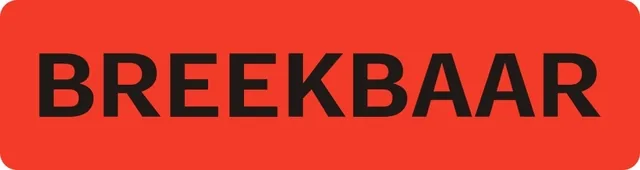 Waarschuwingsetiket breekbaar 500 stuks
