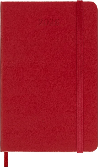 Agenda 2026 Msk Plan Week 7d/1p pocket hc scarlet