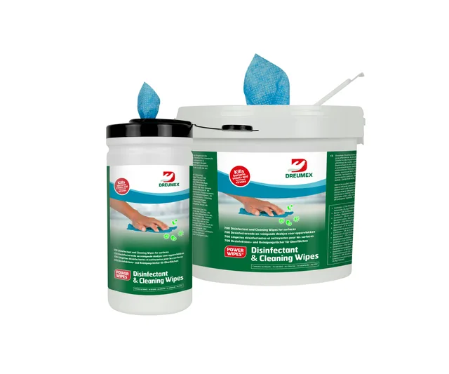 Desinfectiedoekjes Dreumex bus 170 stuks blauw
