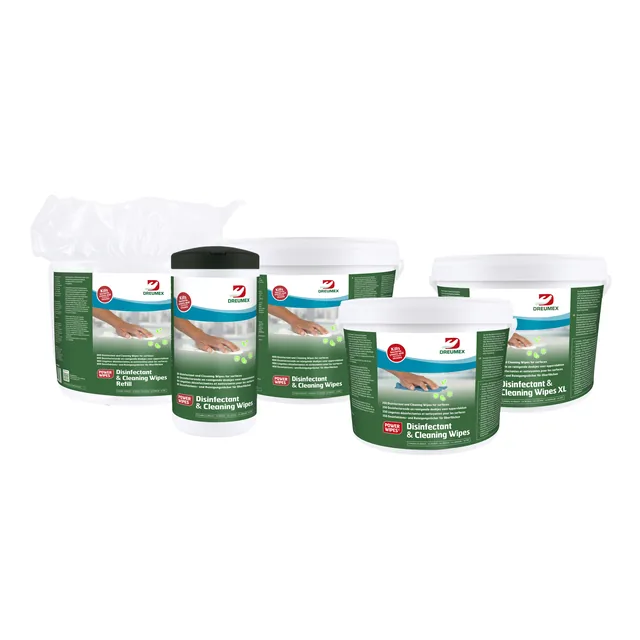 Desinfectiedoekjes Dreumex emmer 800 stuks wit