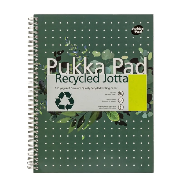 Collegeblok Pukka Pad Jotta Recyc A4 lijn 110pag