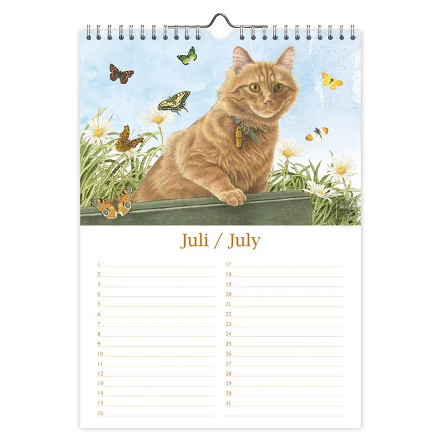 Verjaardagskalender Franciens Katten Jeroen A4