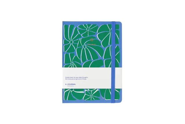 Notitieboek A5 blauw/groen A Journal