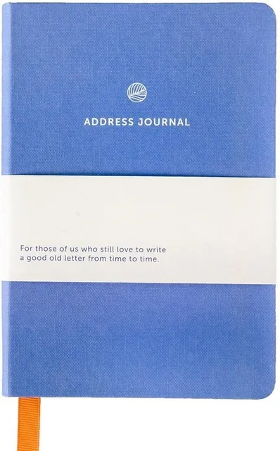 Adresboek A6 blauw A Journal