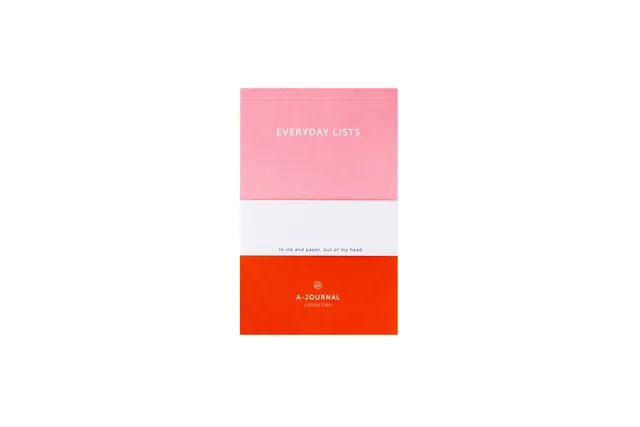 Notitieblok A6 roze/rood A journal
