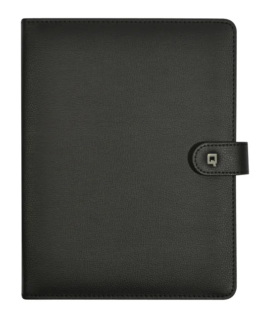 Schrijfmap DESQ voor tablet 7"-10" sluitclip zwart