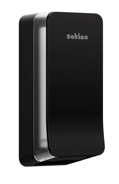 Toiletpapierdsp Satino BT1 Hyginity gevouwen zwart