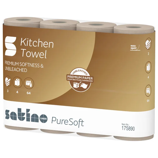 Keukenrol Satino PureSoft 64 vel naturel 175890