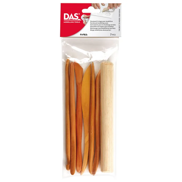 Kleigereedschap DAS 7delig hout