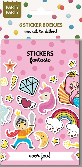 Party Party 6 Sticker boekjes Fantasie Interstat