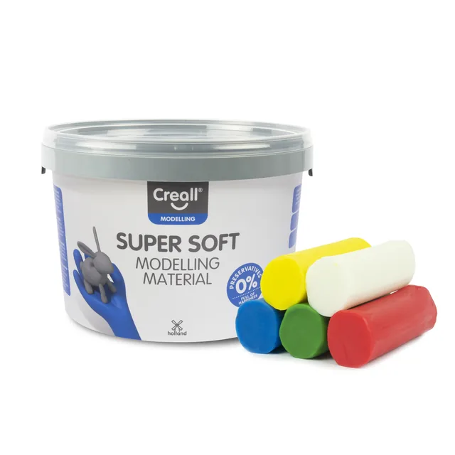 Klei Creall supersoft rd/blgn/gl/wt 1750gram