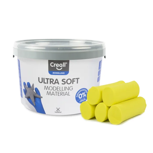 Klei Creall Play-it Ultra Soft helder geel 1100gr