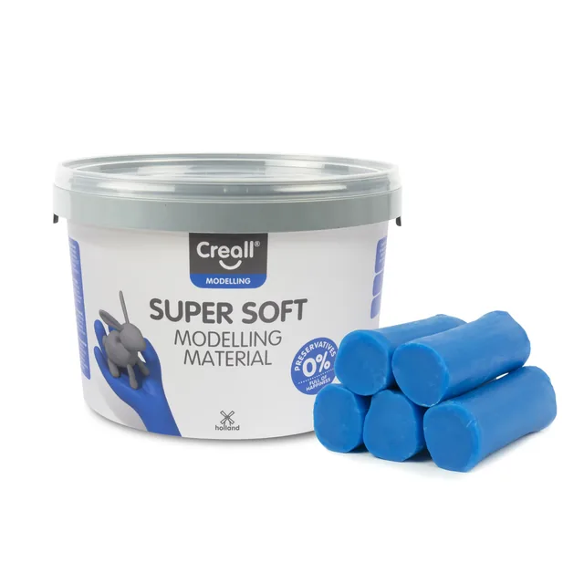 Klei Creall supersoft blauw 1750gram