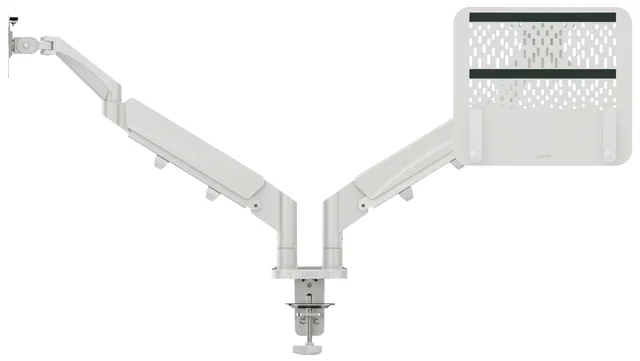 Monitor en laptoparm Leitz Ergo grijs