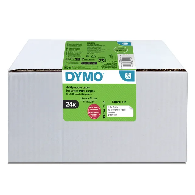 Etiket Dymo LabelWriter multifunctioneel 19x51 24s