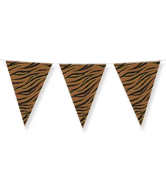 Party Flags foil Tiger Safari
