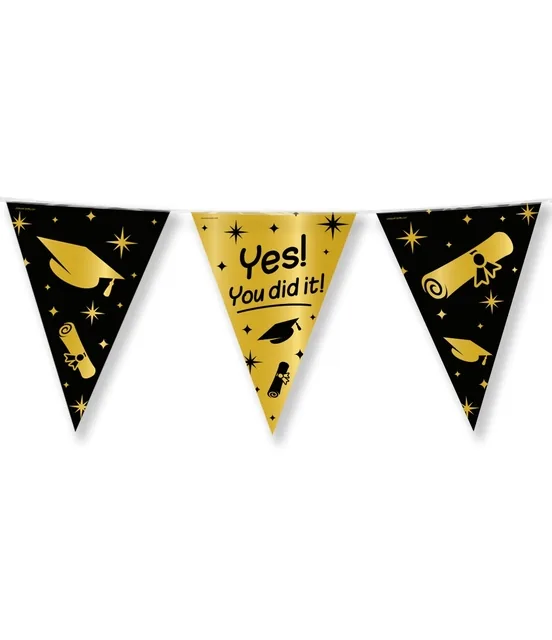 Classy Party flags foil You did it