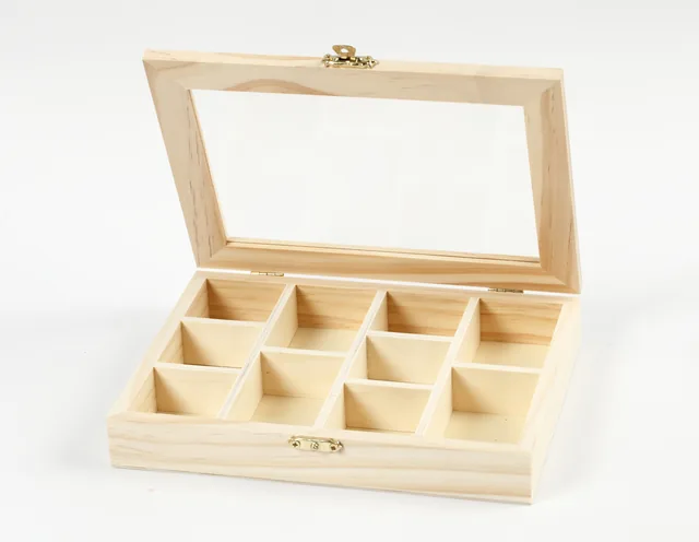 Kist Creativ Company 15.5x20.5x3.5cm glazen deksel