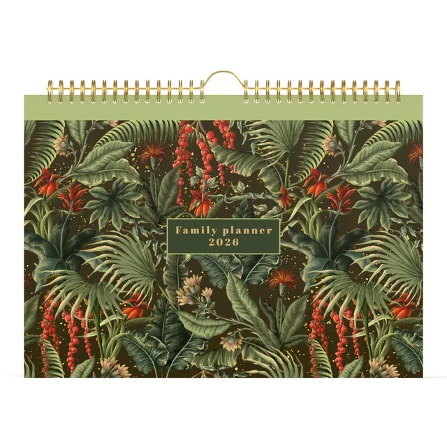Familiekal 26 Lannoo Botanic 7d/1p wit groen