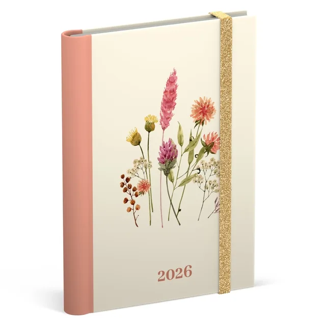 Agenda 2026 Lannoo Flowers bouquet 7d/2p wit