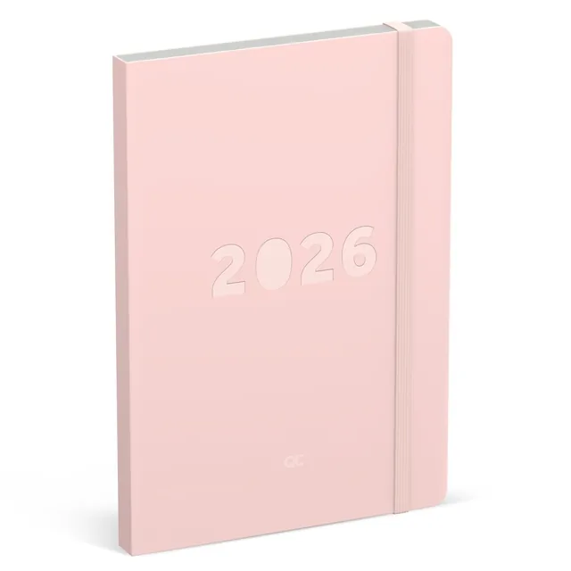 Agenda 2026 Lannoo bureau A5 QC Colour 7d/2p roze