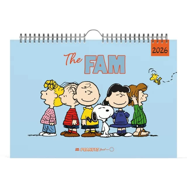 Familiekal 26 Lannoo  Peanuts 7d/1p