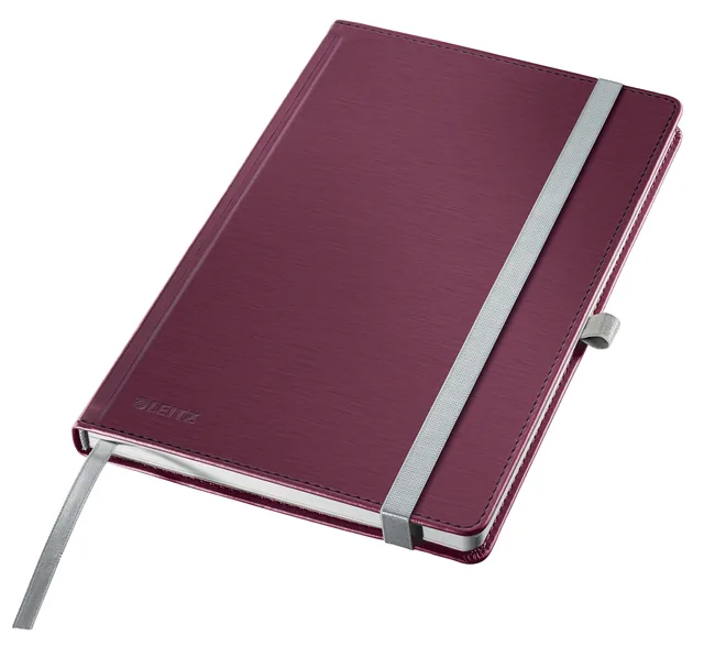 Notitieboek Leitz Style A5 lijn 160 pagina's rood