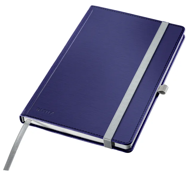 Notitieboek Leitz Style A5 lijn 160 pagina's blauw