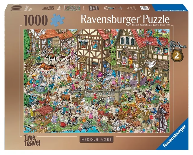 Puzzel Ravensburger Ray's comic Middle Ages 1000st